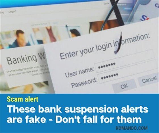 Bank Suspension Alerts
