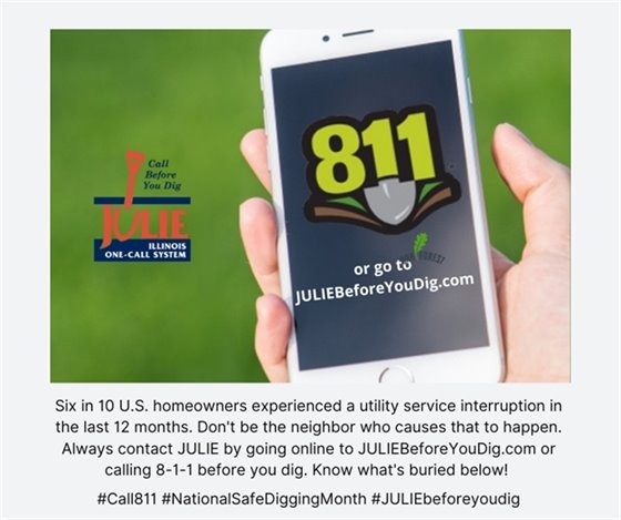 Before you dig, call Julie