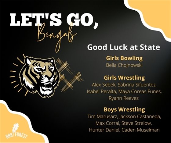 OFHS Athletes heading to state