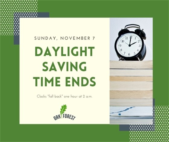 Daylight saving time ends Sunday