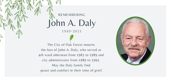 John A. Daly Obituary 