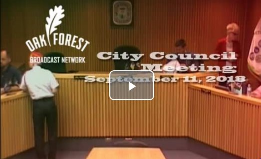 City Council Meeting - September 11, 2018