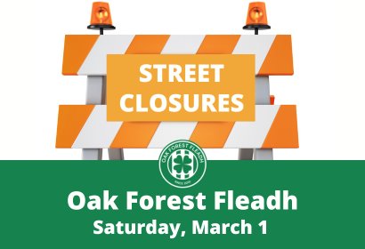 Street Closures for Fleadh on March 1