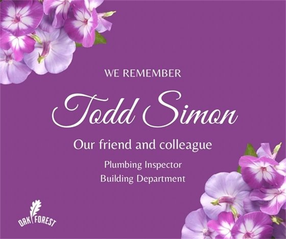 In loving memory of Todd Simon