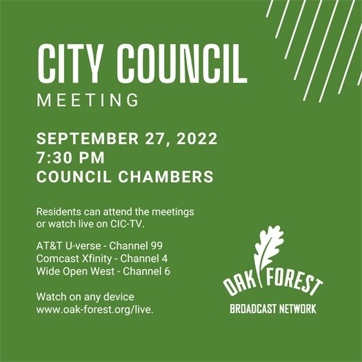 City Council Meeting Agenda 