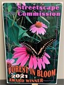 2021 Forest in Bloom Winner Sign