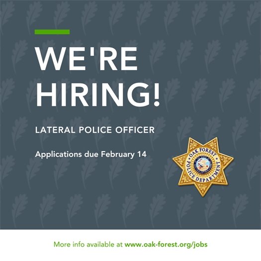 We're Hiring: Lateral Police Officer
