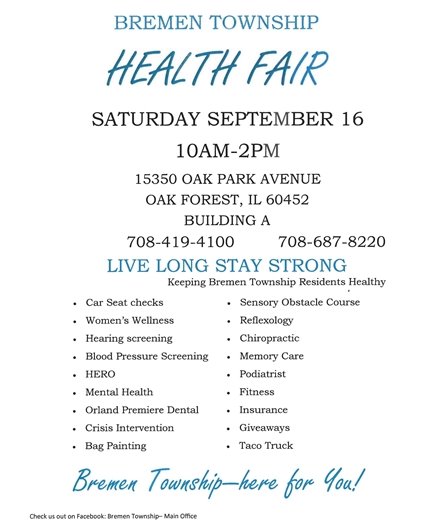 Bremen Township Health Fair 
