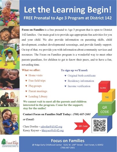 District 142 Focus on Families Program