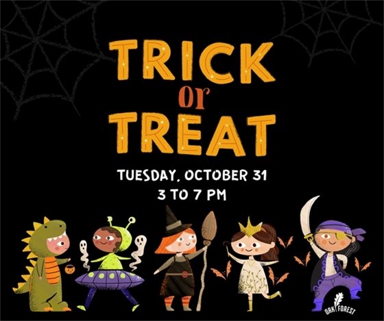 Trick-or-Treat Hours 3 to 7 PM