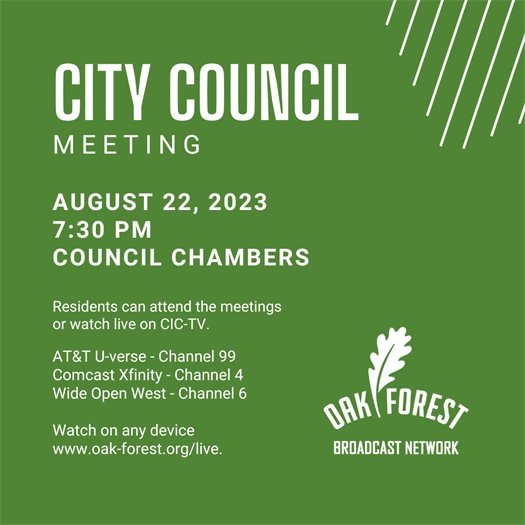 City Council Meeting Agenda 