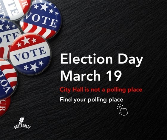 City Hall is not a polling place on Election Day
