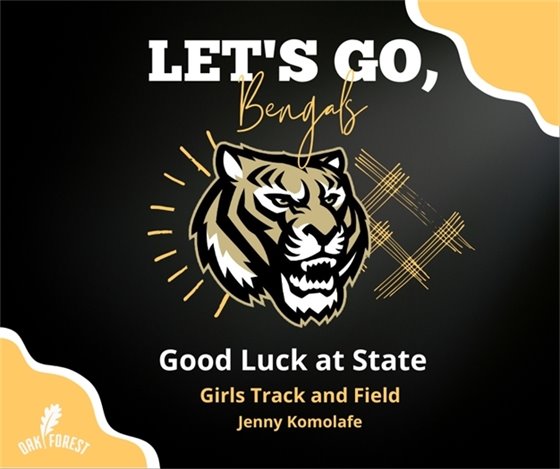 Good Luck at State: Jenny Komolafe