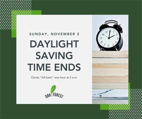 Daylight Saving Time Ends