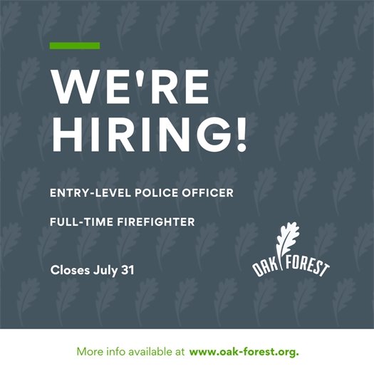 We're Hiring: Police & Fire