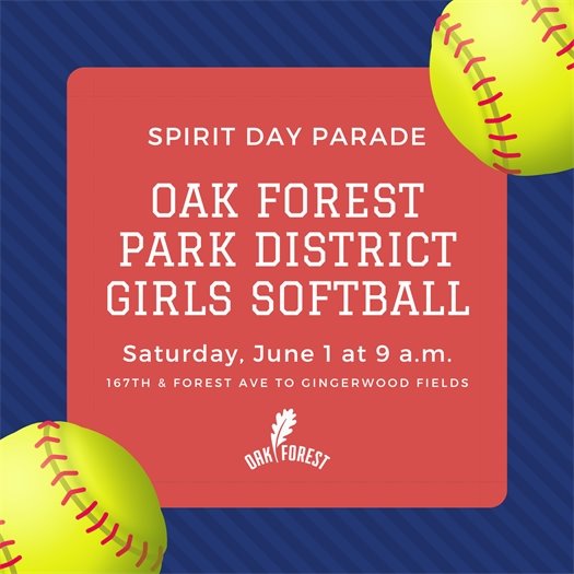 Oak Forest Park District Girls Softball Parade