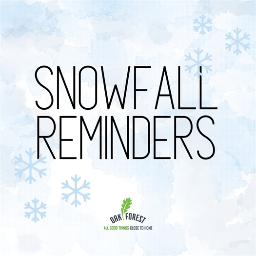 Snowfall reminders