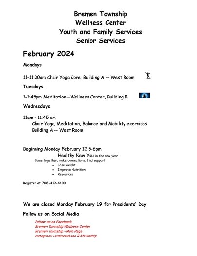 Bremen Township Senior Events