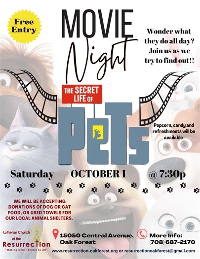 Movie  Night at Lutheran Church of the Resurrection 
