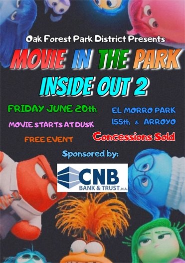 Oak Forest Park District Movie in the Park
