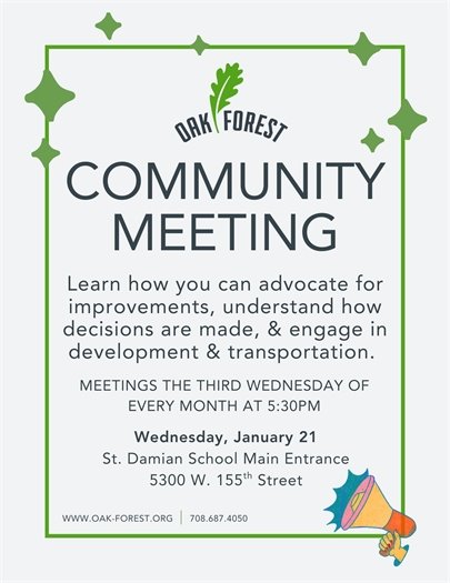 Community Meeting in January