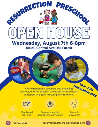 Resurrection Preschool Open House