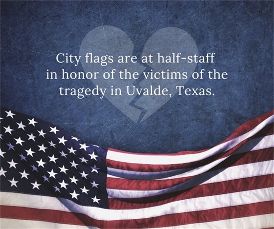 Flags at half staff