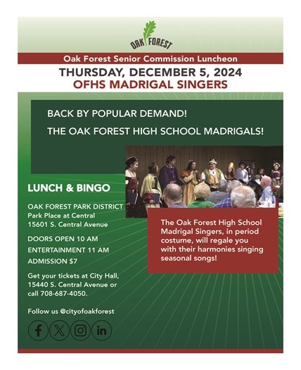 Senior Lunch: Madrigals