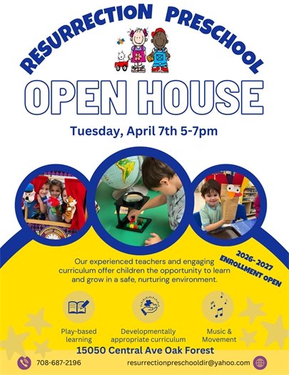 Resurrection Preschool Open House