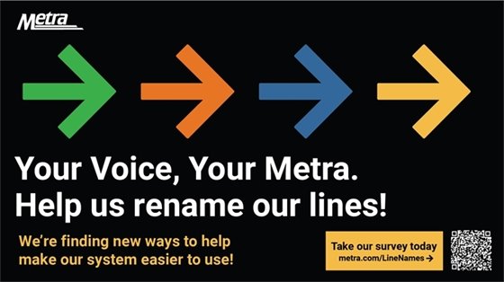 Metra seeks feedback on potentially renaming lines