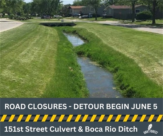 151st St Culvert and Boca Rio Ditch Project Detour