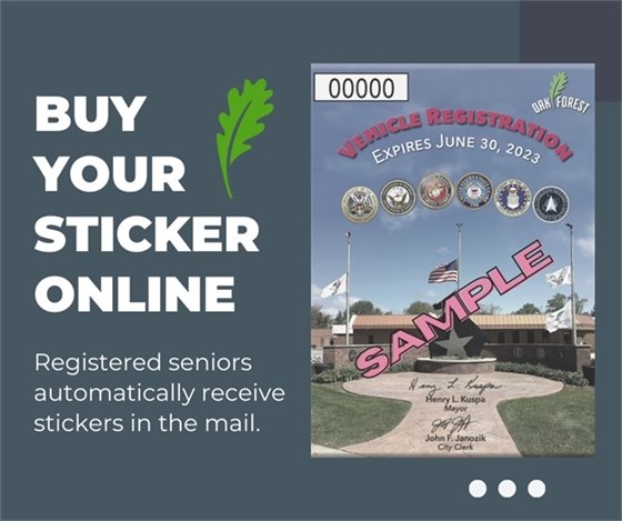 Vehicle Stickers go on sale soon