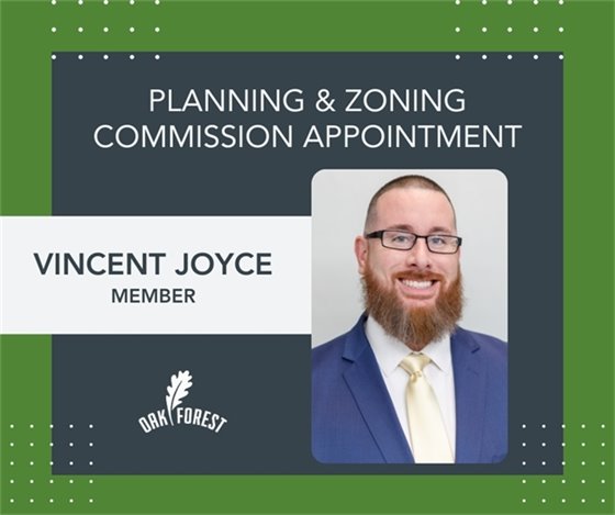 Joyce appointed to Planning and Zoning Commission