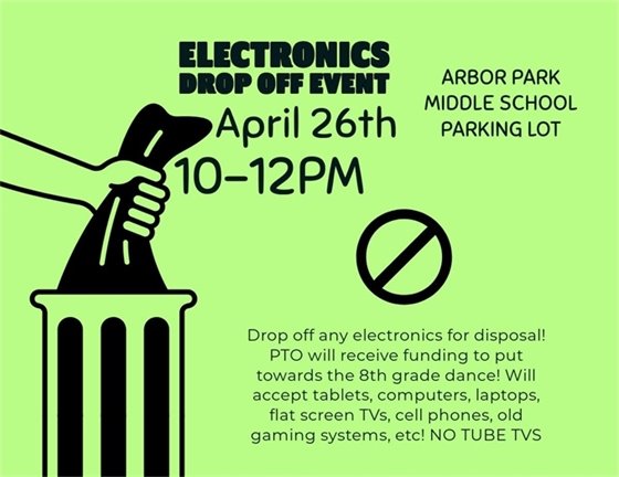 Arbor Park PTO Electronics Recycling Event