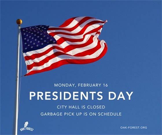 City Hall Closed on Monday