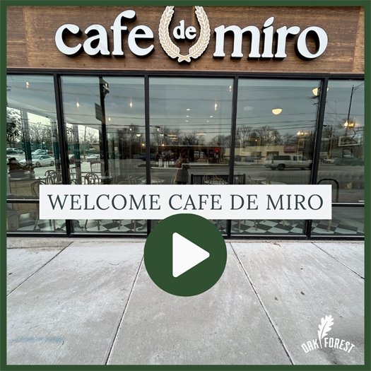 Cafe de Miro is a new cafe at 15646 S. Cicero Avenue