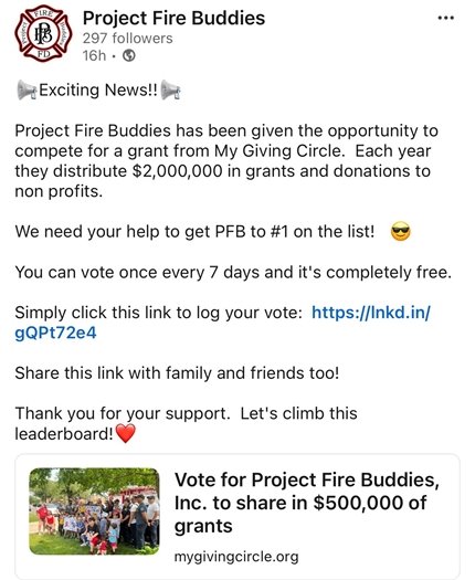 Vote for Project Fire Buddies