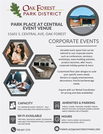 Event Venue Rental: Park Place at Central