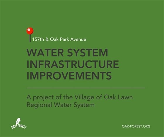 Water main work at 157th and Oak Park Avenue 