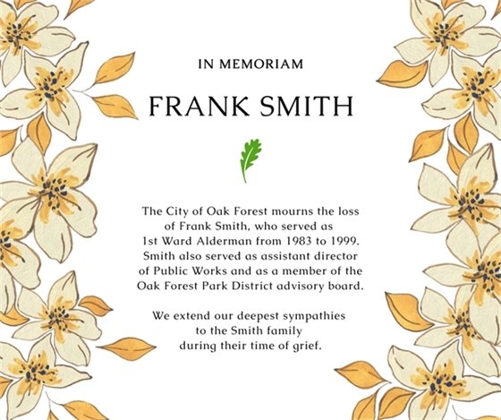 In memoriam: Frank Smith
