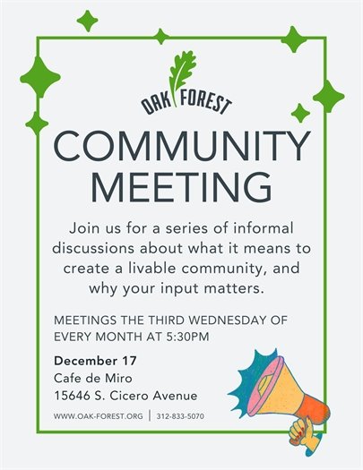 Community Meeting on December 17