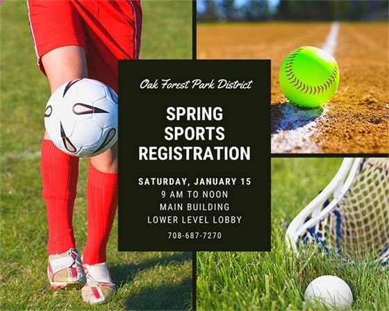 Park District Spring Sports Reg
