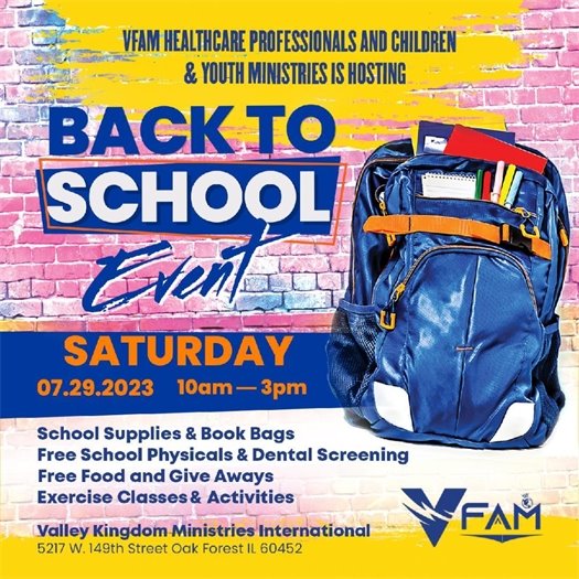 Valley Kingdom Back To School Event