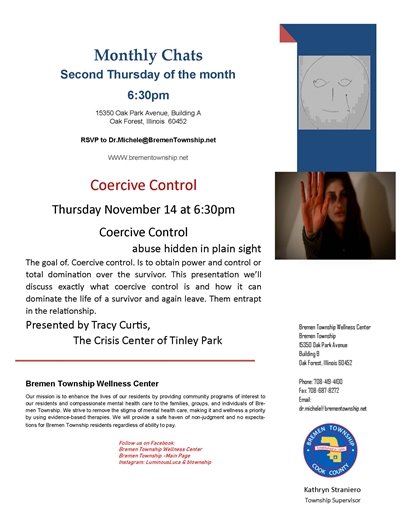 Bremen Township Monthly Chats: Coercive Control