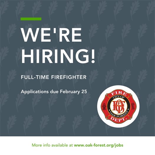 We're Hiring: Full-time Firefighter
