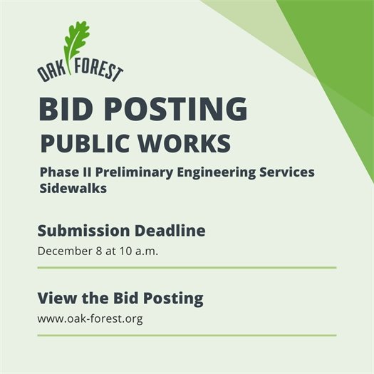 Bid for sidewalk engineering