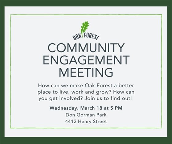 Community Meeting on March 18