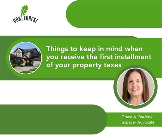 Things to keep in mind when you receive the first installment of your property taxes