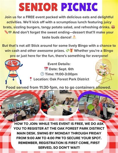 Senior Picnic at the Park District