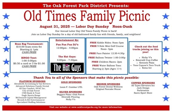 Old Times Picnic at the Park District